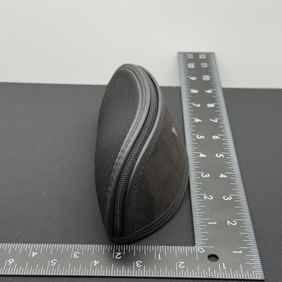 New Emporio Armani Eyeglasses Sunglasses Soft Case Black Zipper w/ Cloth - Picture 7 of 7